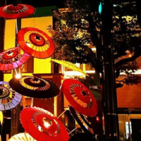 伝統工芸「和傘」の優しい灯り。インバウンドのお客様へ心からのおもてなし…光と香りの祭典「和ルミネ―ション」